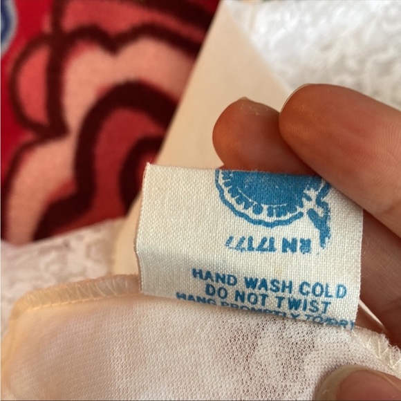 VTG Deadstock White Nylon Lace Wedding Peignoir Robe - Picture 9 of 12